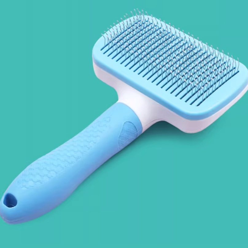 One-click Pet Hair Removal Steel Comb For Cats And Dogs