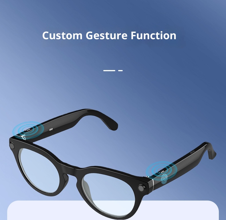 Smart Glasses With 8MP Anti-shake Video And Audio Recording AI Object Recognition Translation And Call Capabilities