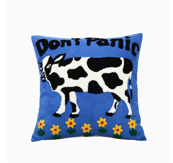 Nordic Instagram-Style Animal Embroidery Living Room Sofa Throw Pillow Cushion