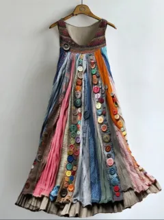 Summer New Beach Hawaiian Print Loose Dress - Style1-Xl - View 1