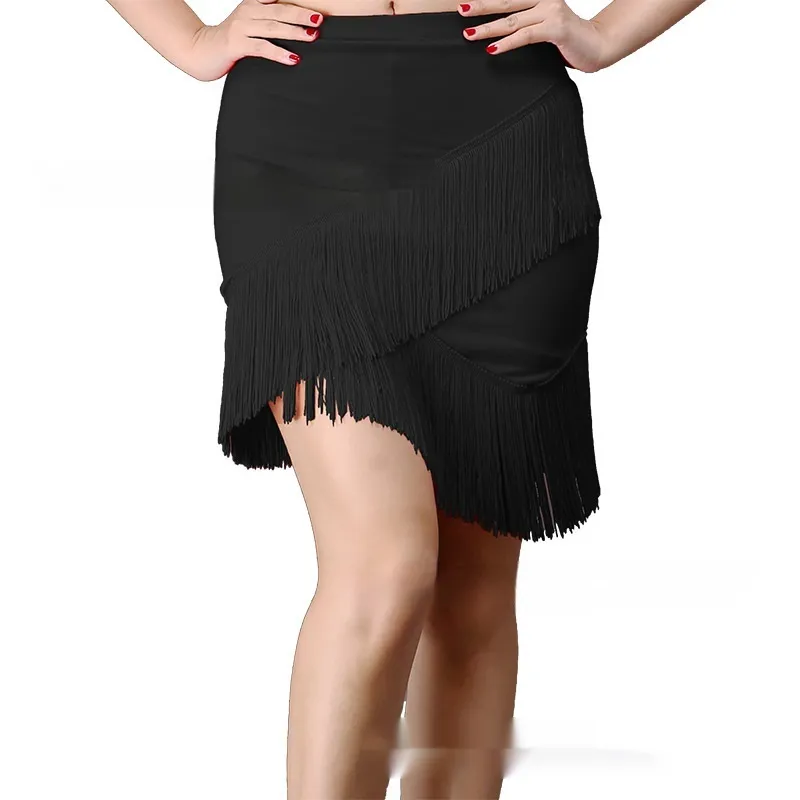 Irregularly Hemmed Mini Skirt With A Wraparound Hip - Black