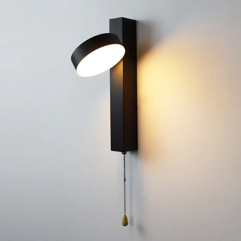 Modern Minimalist Black-and-white Wall Sconce
