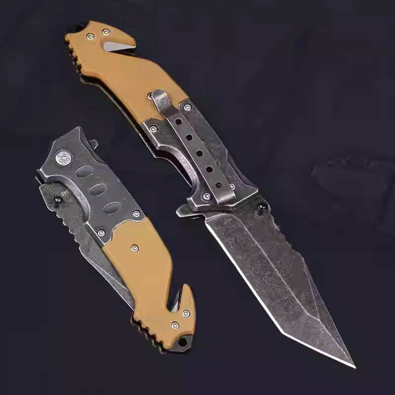 High Manganese Steel Bladed Knife For Self-defense Wilderness Survival Camping