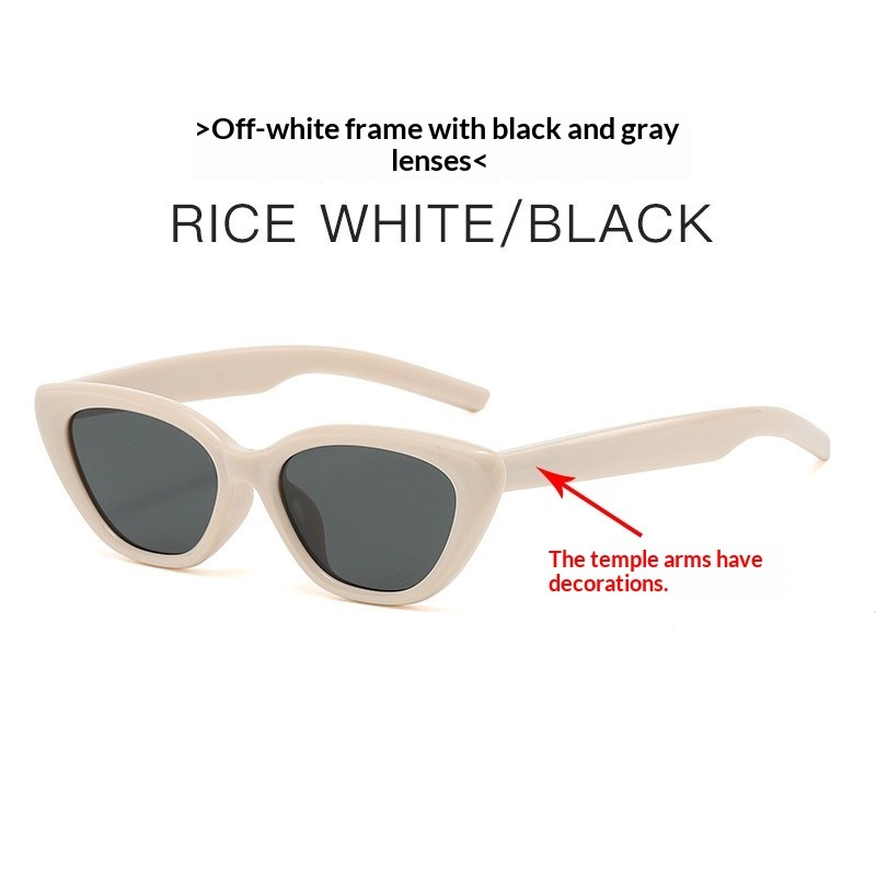 Womens Sophisticated Face-flattering UV-protective Large-frame Retro Sunglasses