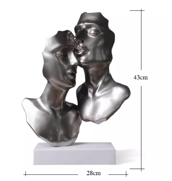 Abstract Couple Portrait Figurine, picture 5 of 5