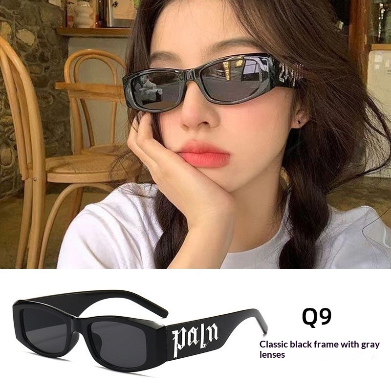Womens Sophisticated Face-flattering UV-protective Large-frame Retro Sunglasses