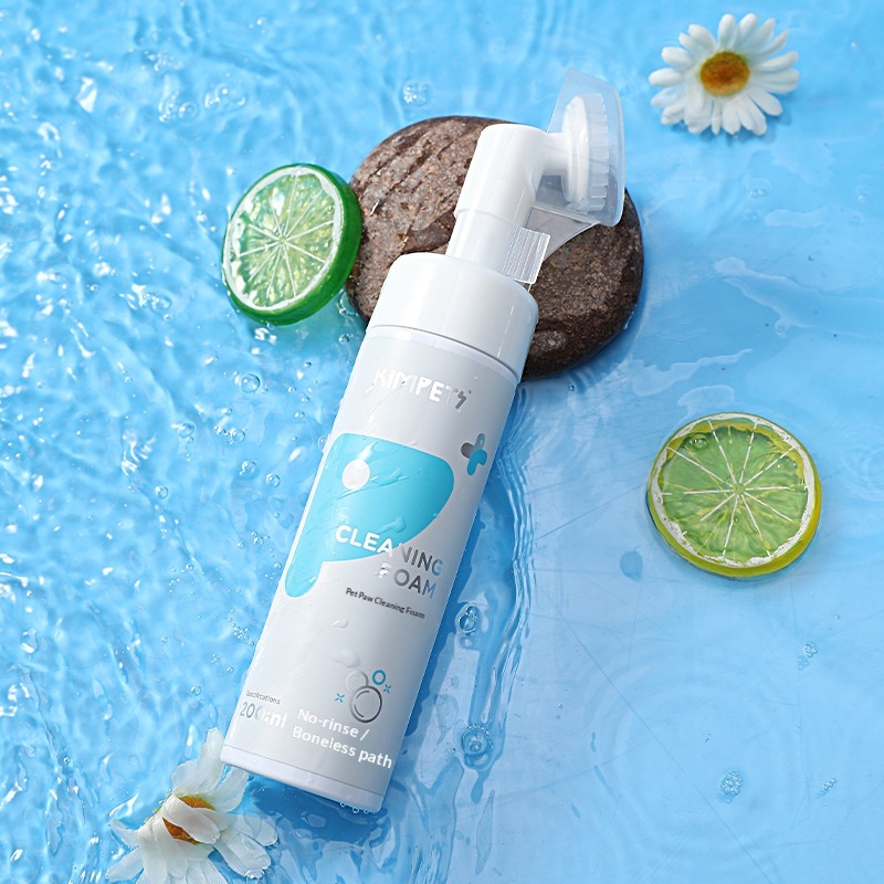 No Rinse Cleaning Foam For Dog Paws