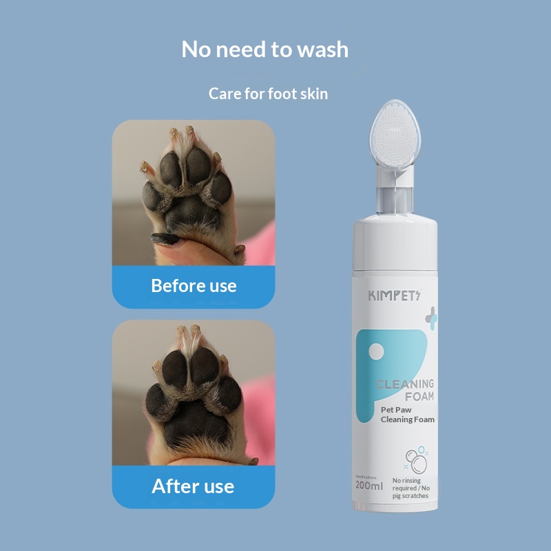 No Rinse Cleaning Foam For Dog Paws