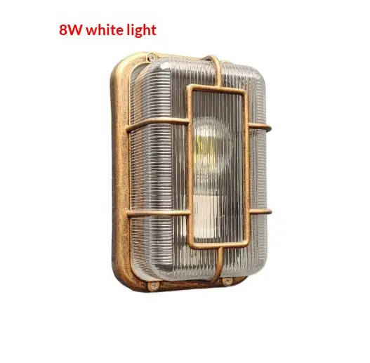 Outdoor Retro Industrial-Style Cast Aluminum Decorative Wall Light For Courtyards And Outdoor Spaces