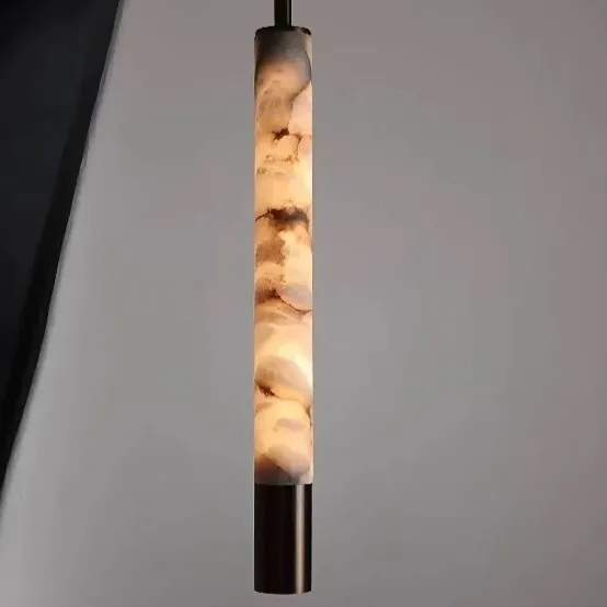 Modern Light-Luxury Natural Marble Chandelier