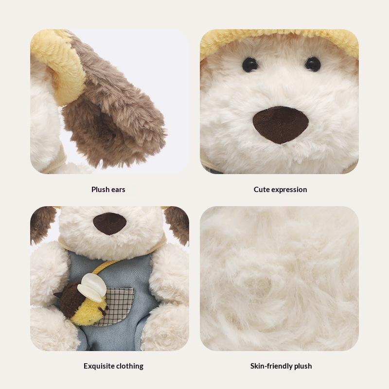 Cute Sitting Rupi Dog Plush Toy A Cuddly Stuffed Animal Perfect For Hugging While You Sleep