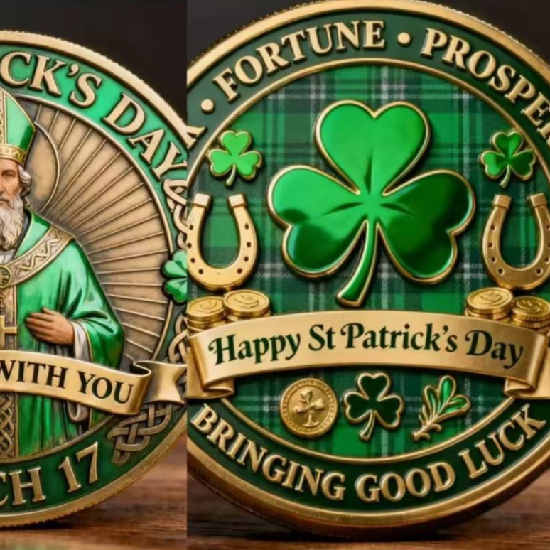 In-stock Commemorative Badges Available For Custom Printing