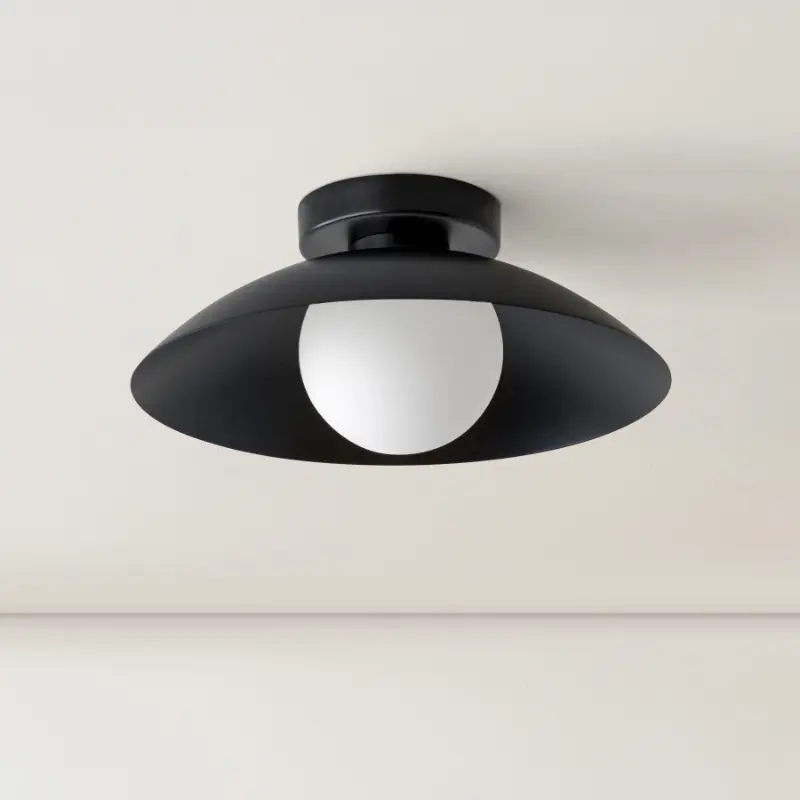 Mid-century Modern Ceiling Light Minimalist Cream-toned Lighting For Entryways Hallways And Balconies