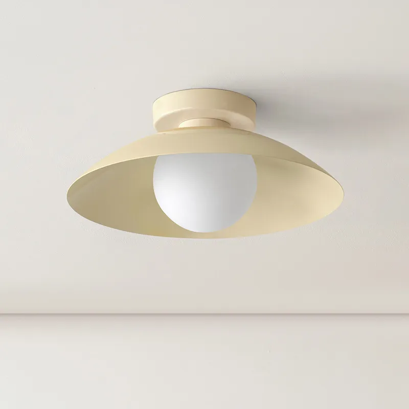 Mid-century Modern Ceiling Light Minimalist Cream-toned Lighting