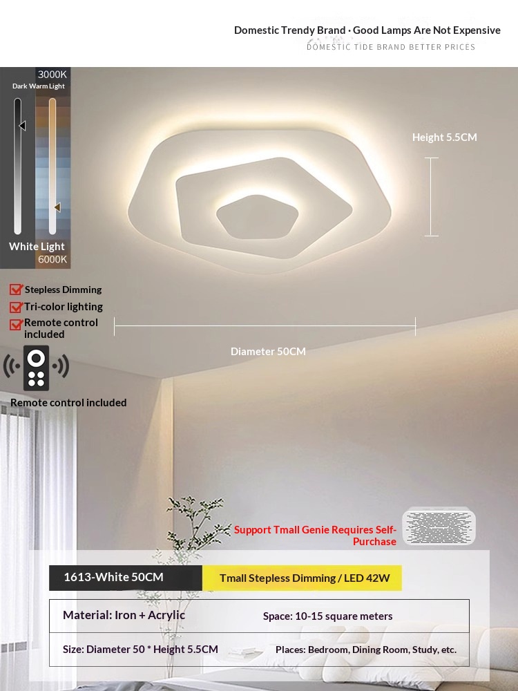 Bedroom Ceiling Nordic-style Lighting Fixture