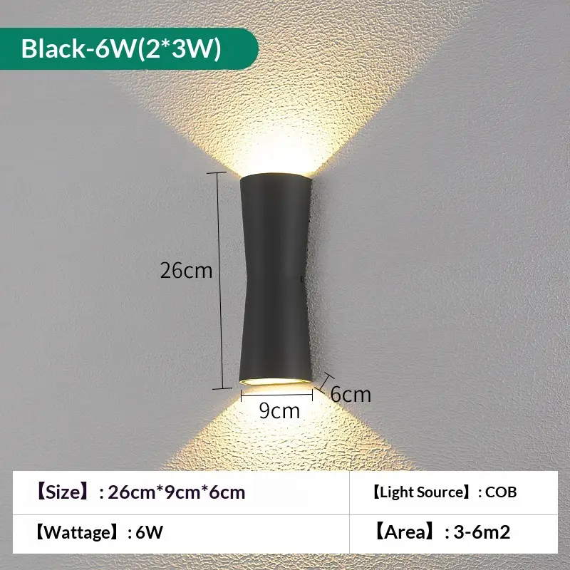 Outdoor Courtyard Pathway And Balcony Wall Lights
