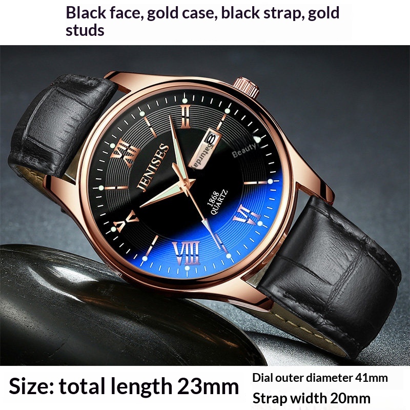 Men's Watch Student Watch Sports Watch Quartz Ultra-thin Waterproof Trendy Luminous Display