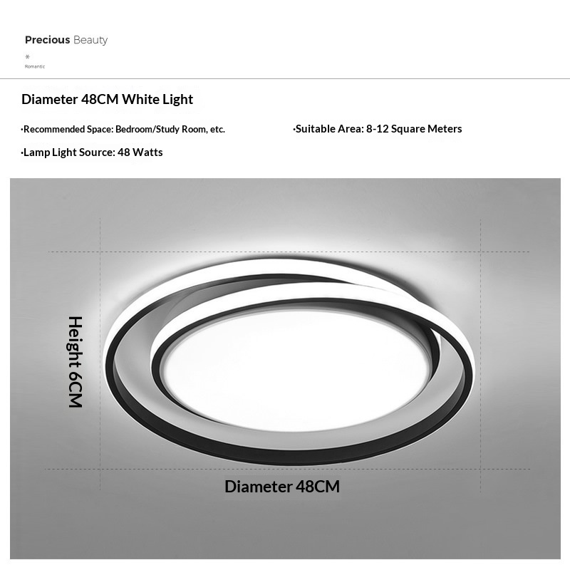 Light-luxury Modern Personalized Ceiling Light For The Master Bedroom