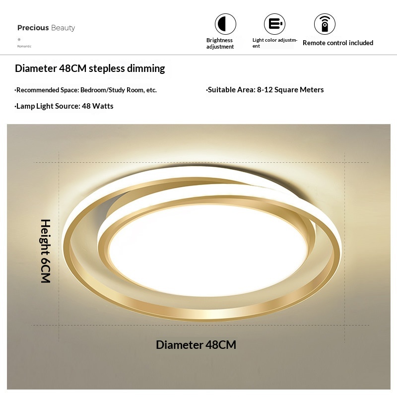 Light-luxury Modern Personalized Ceiling Light For The Master Bedroom