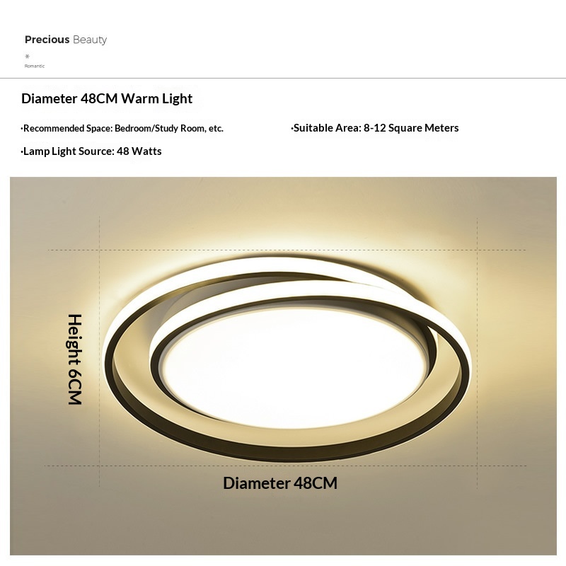 Light-luxury Modern Personalized Ceiling Light For The Master Bedroom