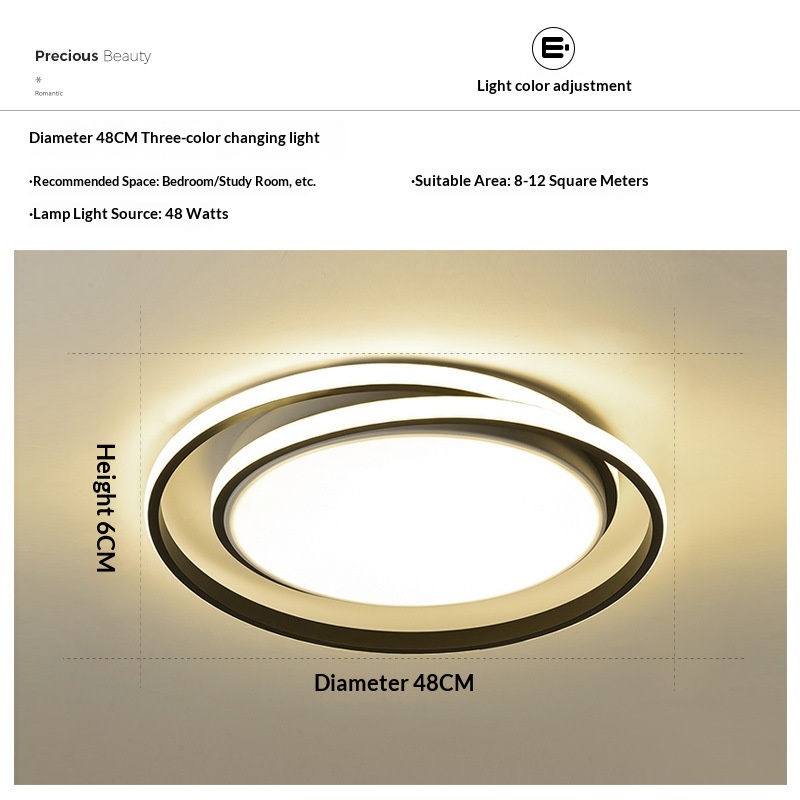 Light-luxury Modern Personalized Ceiling Light For The Master Bedroom