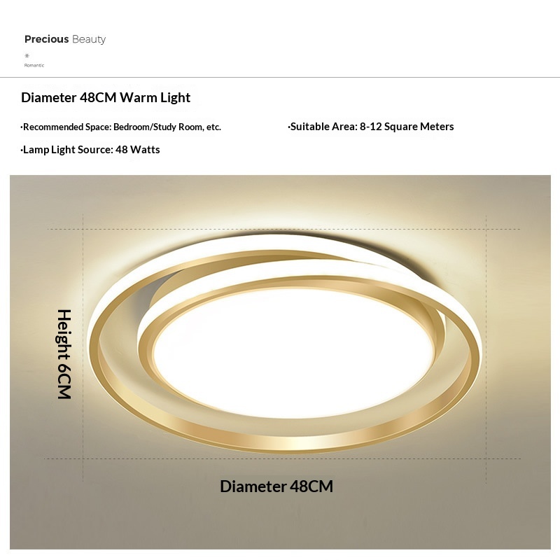 Light-luxury Modern Personalized Ceiling Light For The Master Bedroom