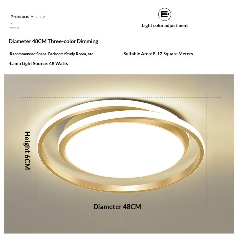 Light-luxury Modern Personalized Ceiling Light For The Master Bedroom