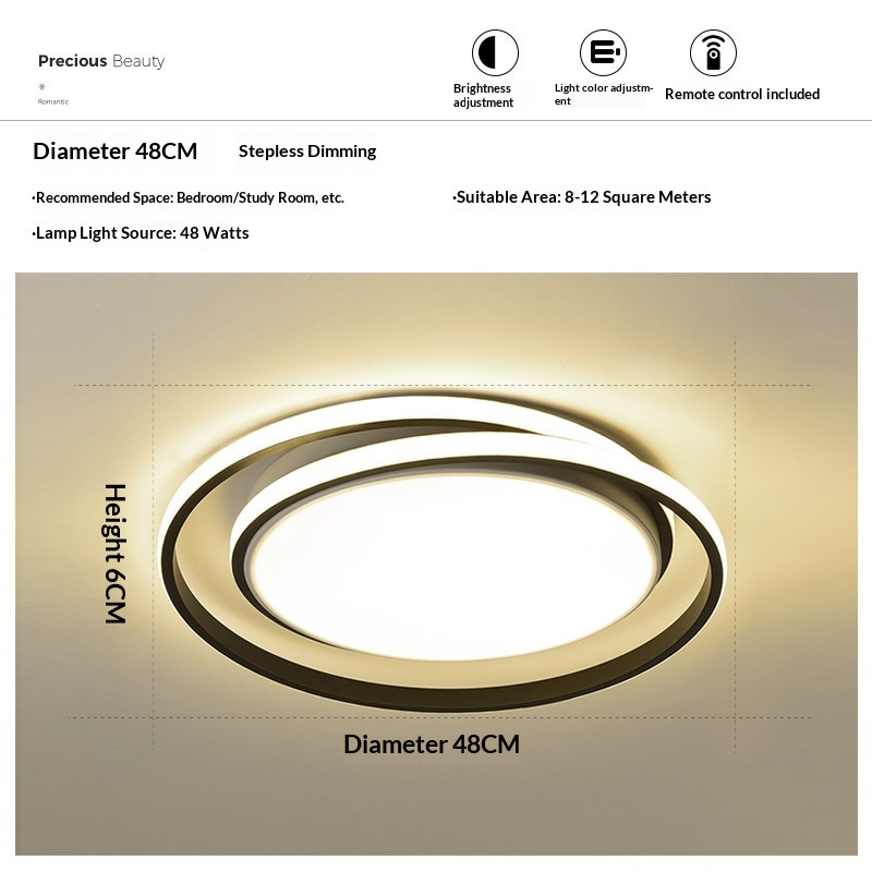 Light-luxury Modern Personalized Ceiling Light For The Master Bedroom