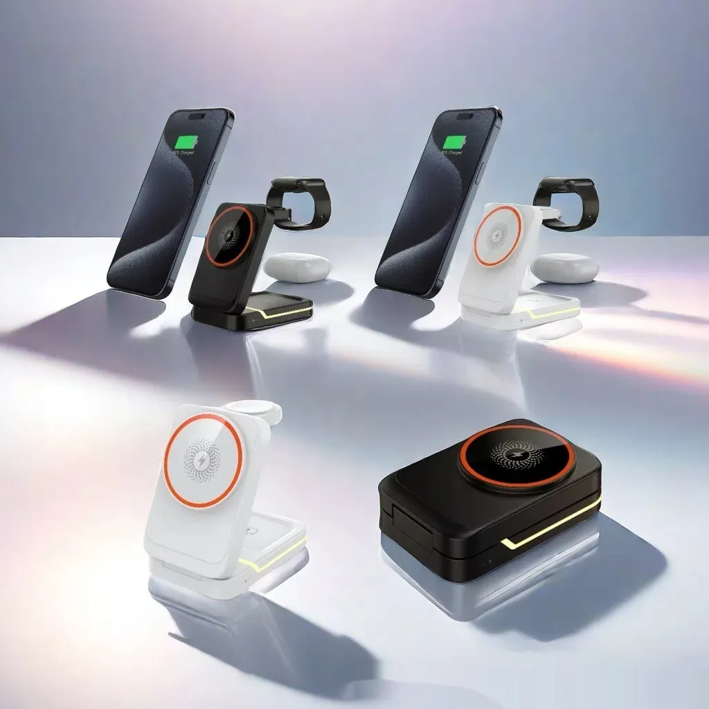 3-in-1 Fast-Charging Foldable Stand