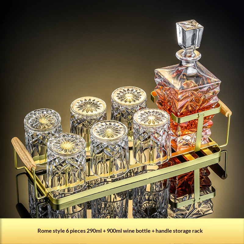 Premium Whiskey Glass And Decanter Set