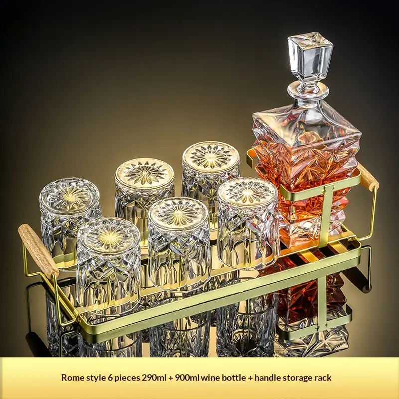 Premium Whiskey Glass And Decanter Set