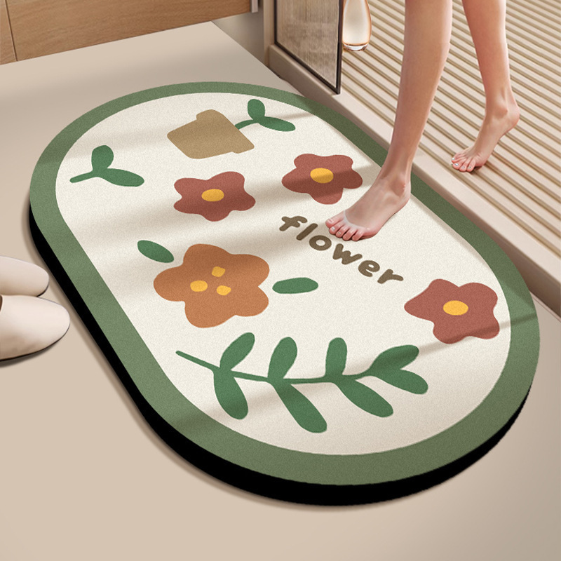 Diatom Mud Floor Mat Household Bathroom