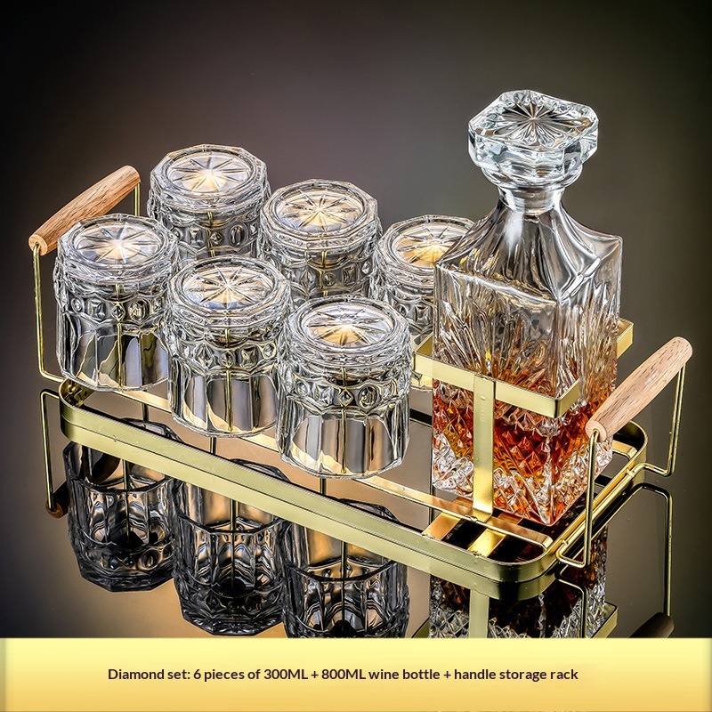 Premium Whiskey Glass And Decanter Set