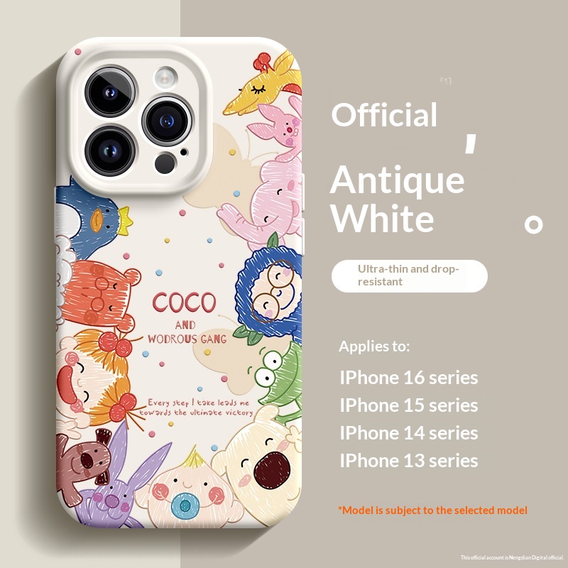 Compatible With The 5 Liquid Silicone 14 Plus Full-Body Phone Case