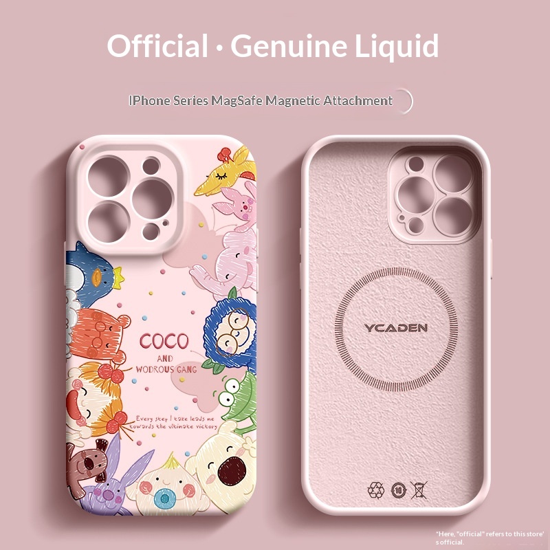 Compatible With The 5 Liquid Silicone 14 Plus Full-Body Phone Case