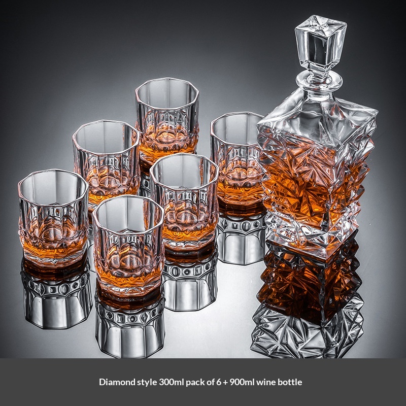 Premium Whiskey Glass And Decanter Set