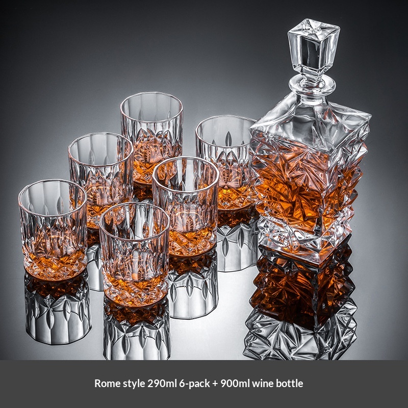 Premium Whiskey Glass And Decanter Set