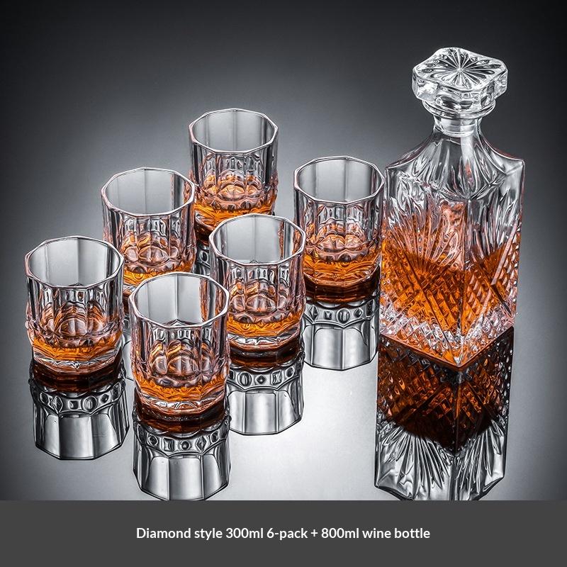 Premium Whiskey Glass And Decanter Set