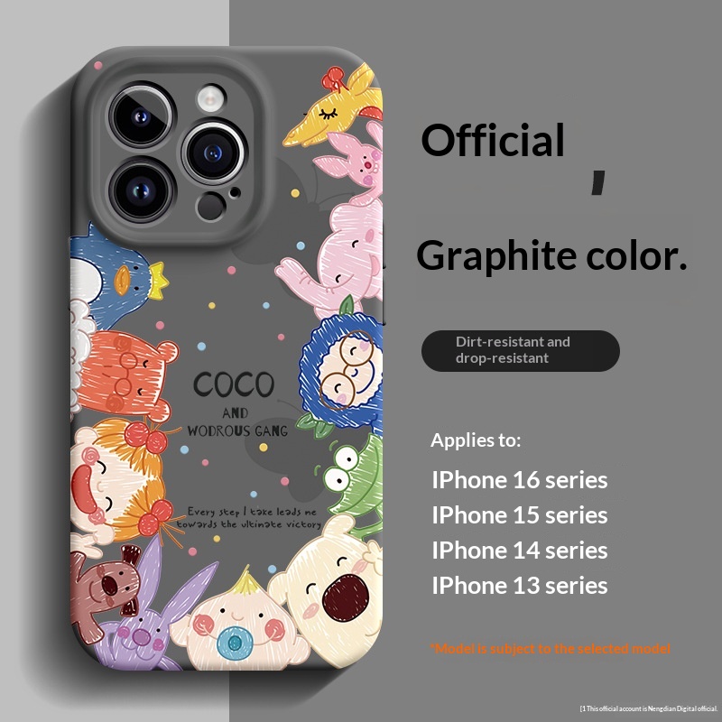 Compatible With The 5 Liquid Silicone 14 Plus Full-Body Phone Case