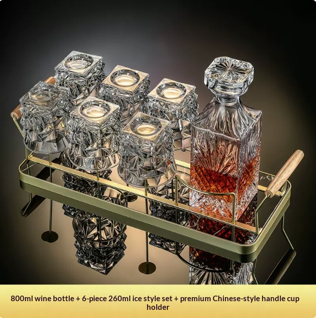 Premium Whiskey Glass And Decanter Set