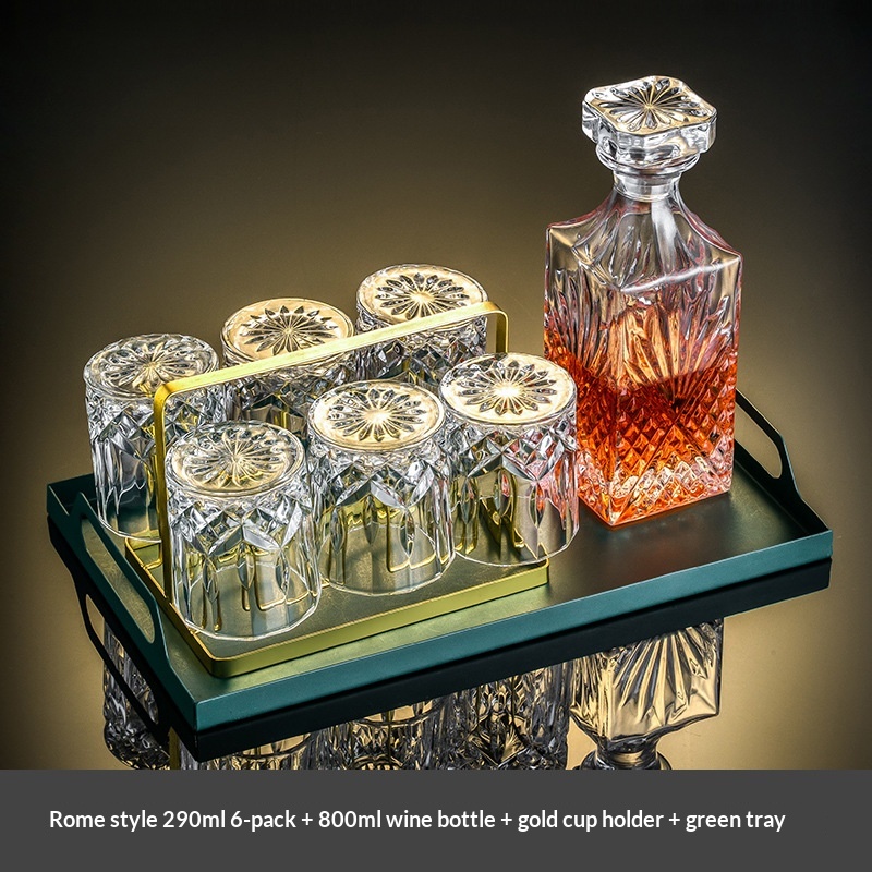 Premium Whiskey Glass And Decanter Set