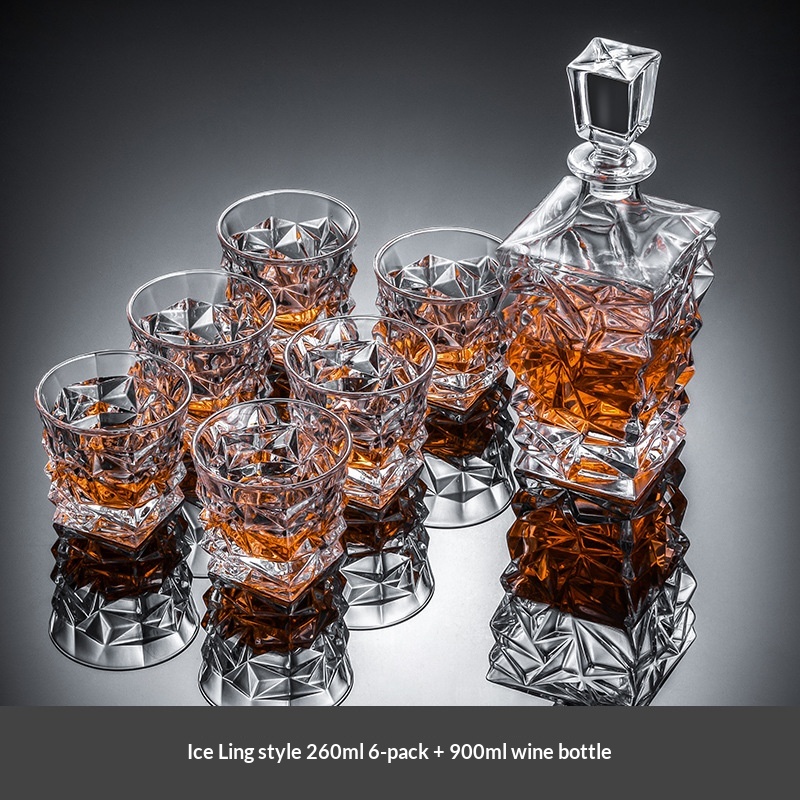 Premium Whiskey Glass And Decanter Set