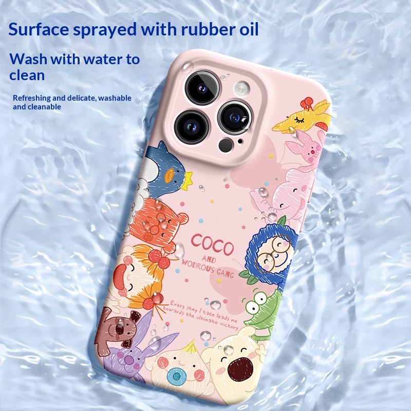Compatible With The 5 Liquid Silicone 14 Plus Full-Body Phone Case