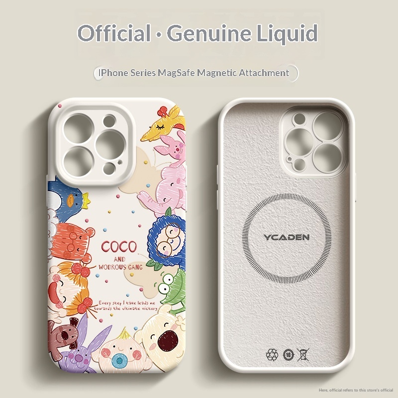 Compatible With The 5 Liquid Silicone 14 Plus Full-Body Phone Case