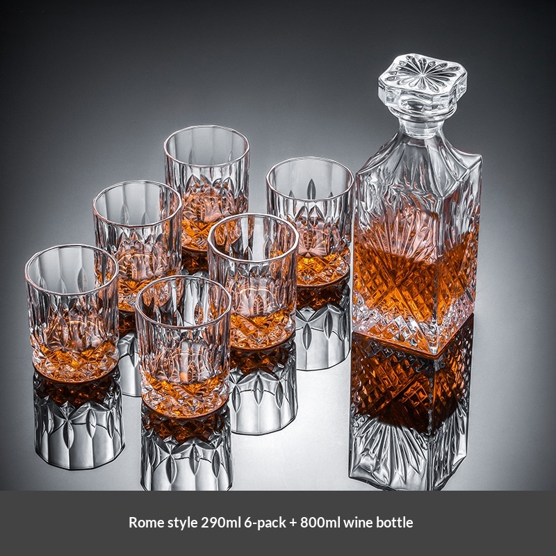 Premium Whiskey Glass And Decanter Set