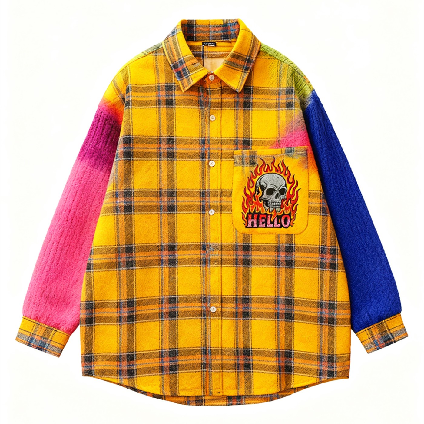 Fashion Casual Printed Polyester Sweater