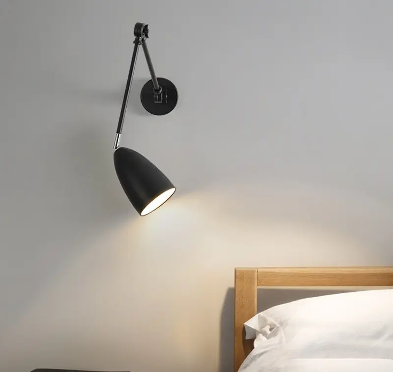 Bedside Eye-care Reading Lamp With A Swivel Arm For The Bedroom Or Study