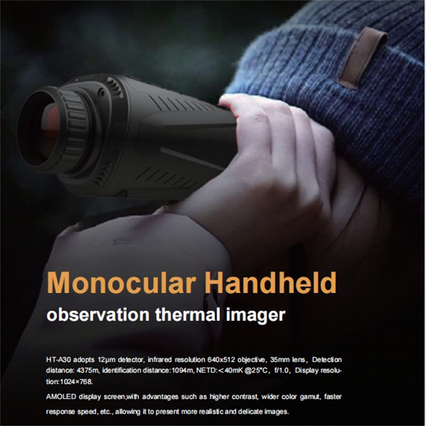 Infrared Monocular Handheld Thermal Imaging Telescope
