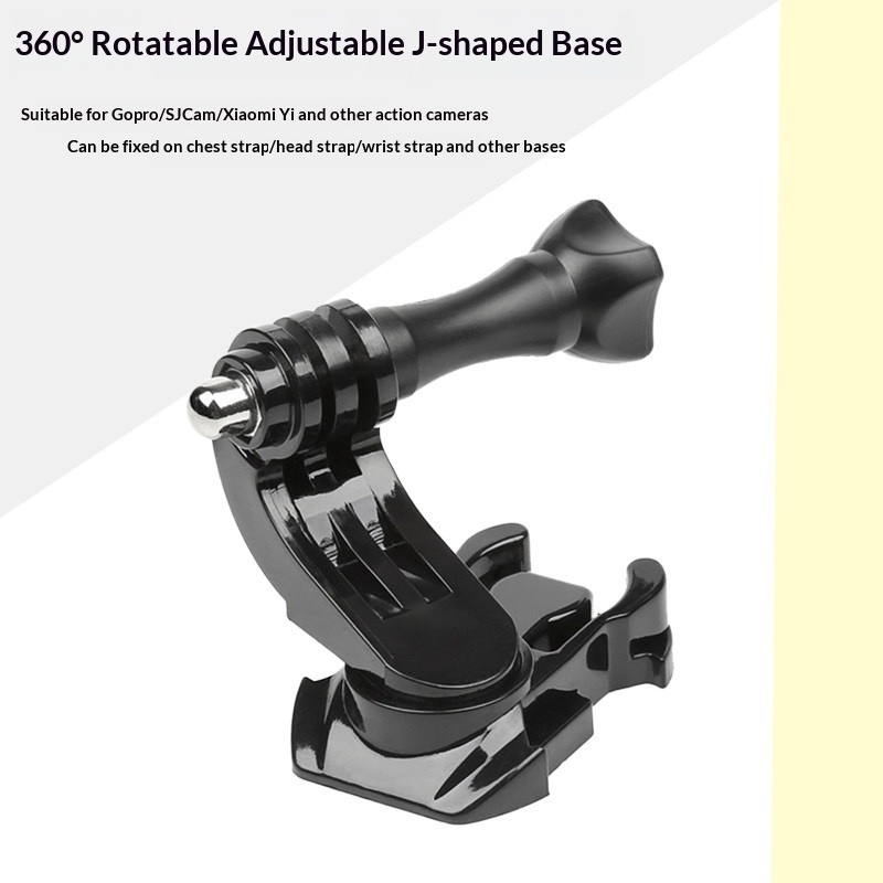 360-Degree Rotating J-Clasp Adapter For Action Cameras