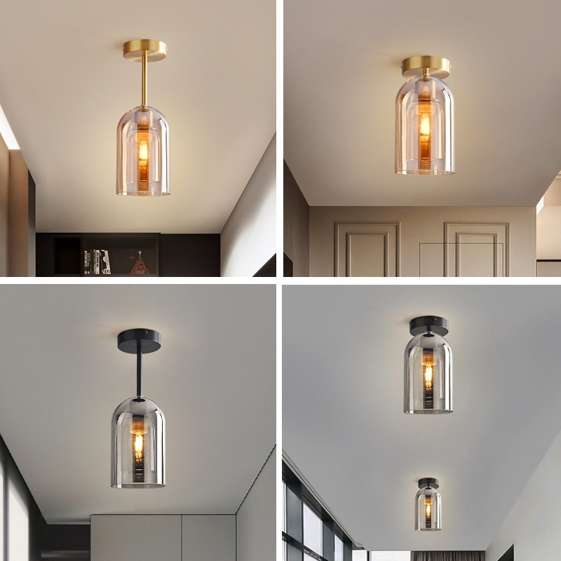 Nordic-style Minimalist Glass Hallway Light